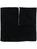Alberta Ferretti slogan-print scarf - Black