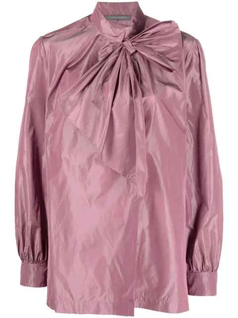 Alberta Ferretti bow-detail blouse