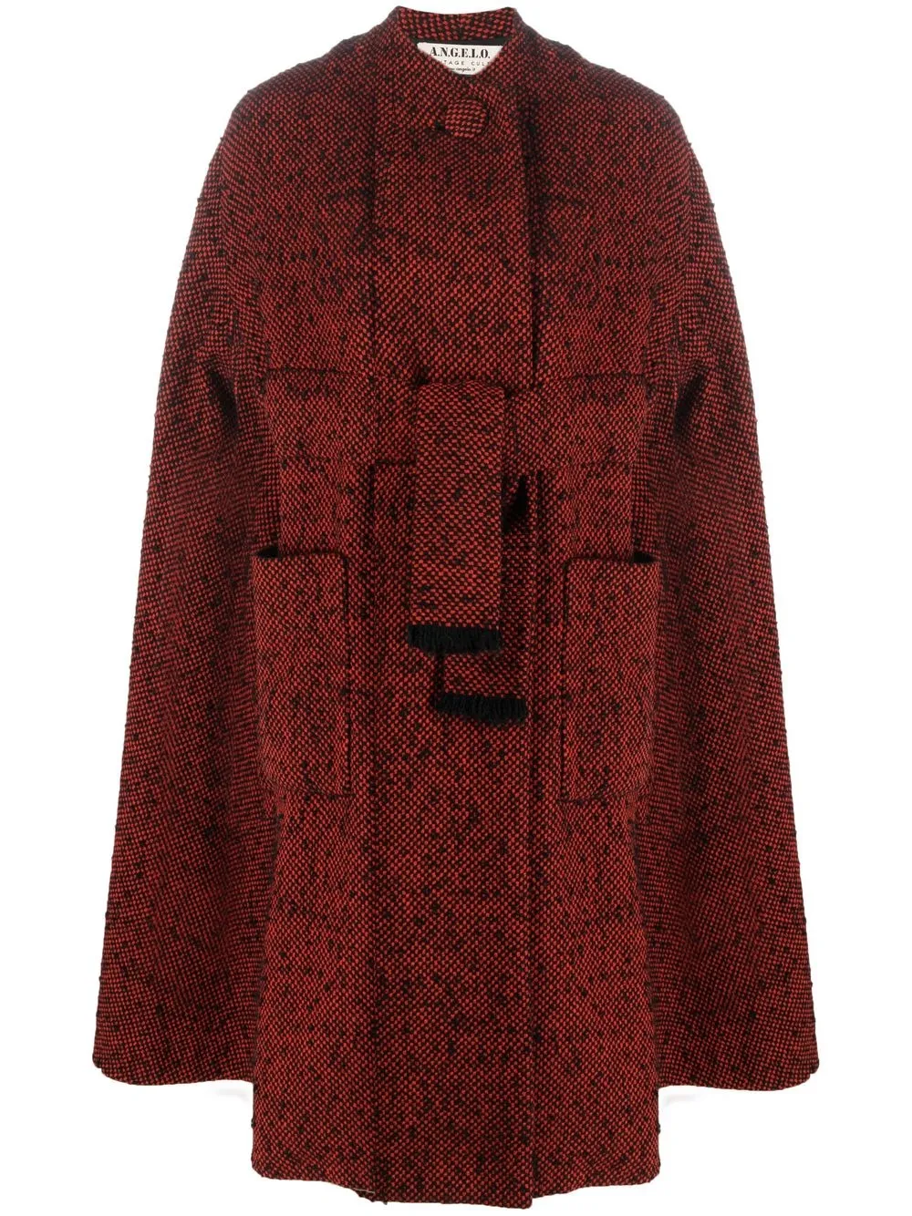 

A.N.G.E.L.O. Vintage Cult abrigo con mangas abiertas 1950 - Rojo