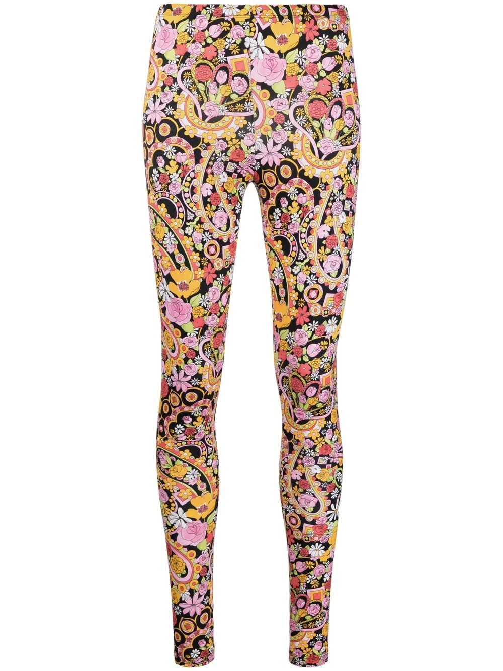 

La DoubleJ leggins con estampado floral - Negro