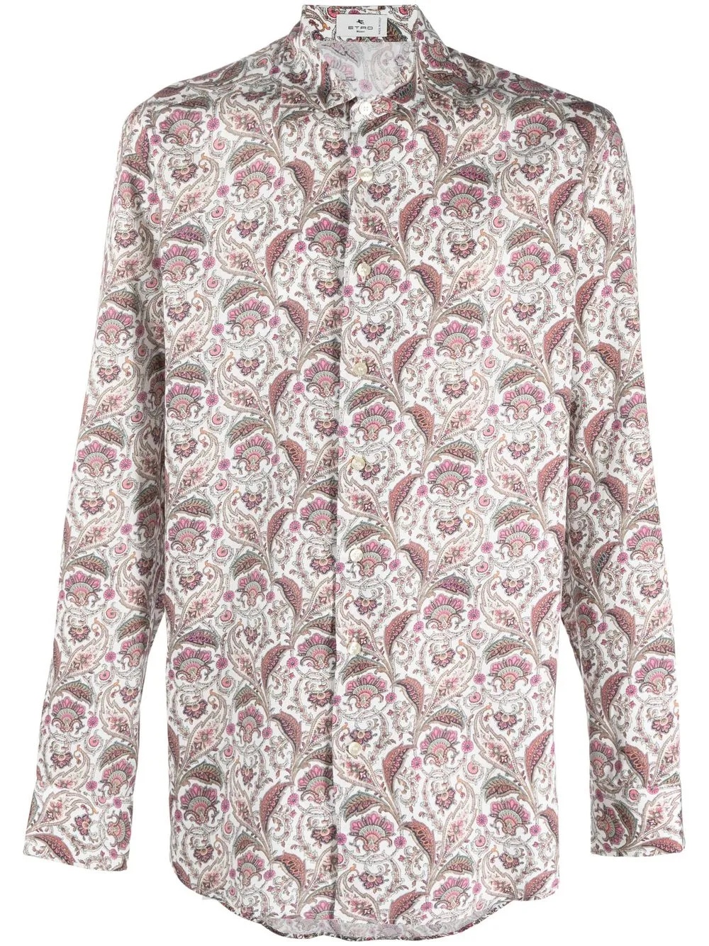 

ETRO Floral Design cotton shirt - White