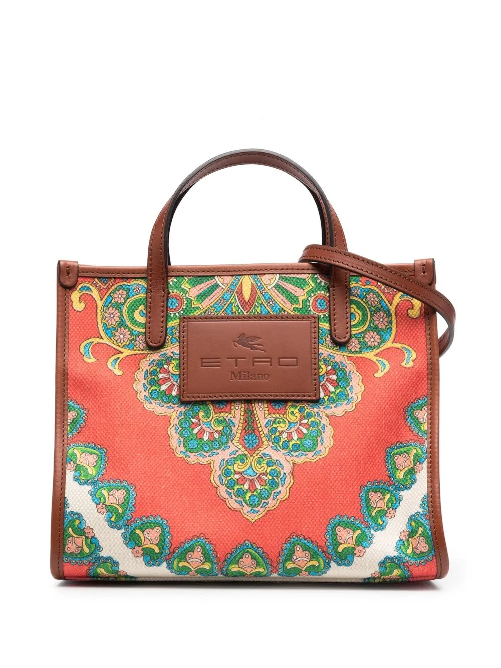 

ETRO tote estampado pequeño - Rojo