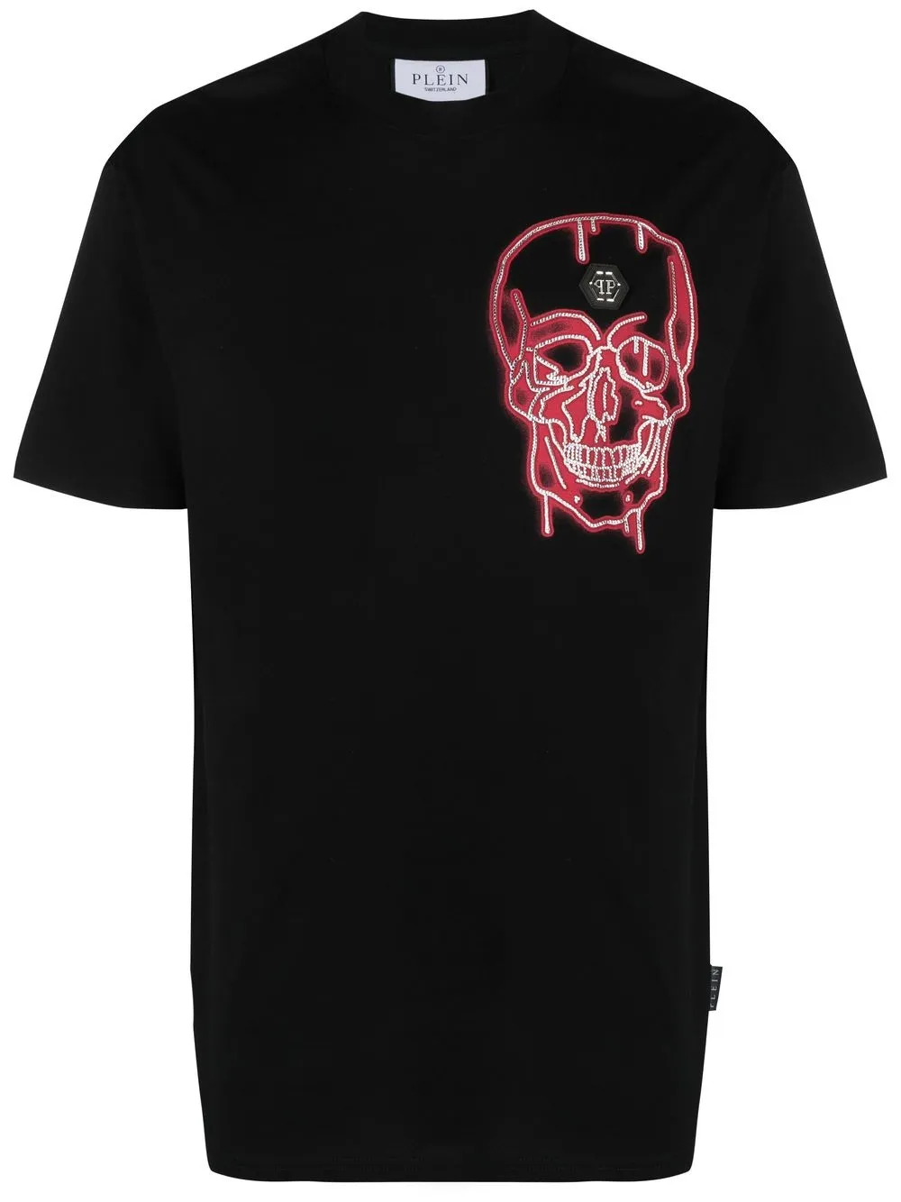 

Philipp Plein playera manga corta con estampado de grafiti - Negro