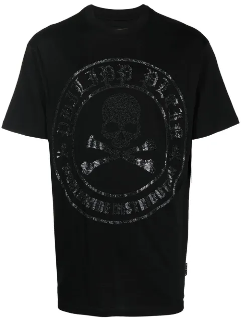 Philipp Plein Skull Bones logo T-shirt