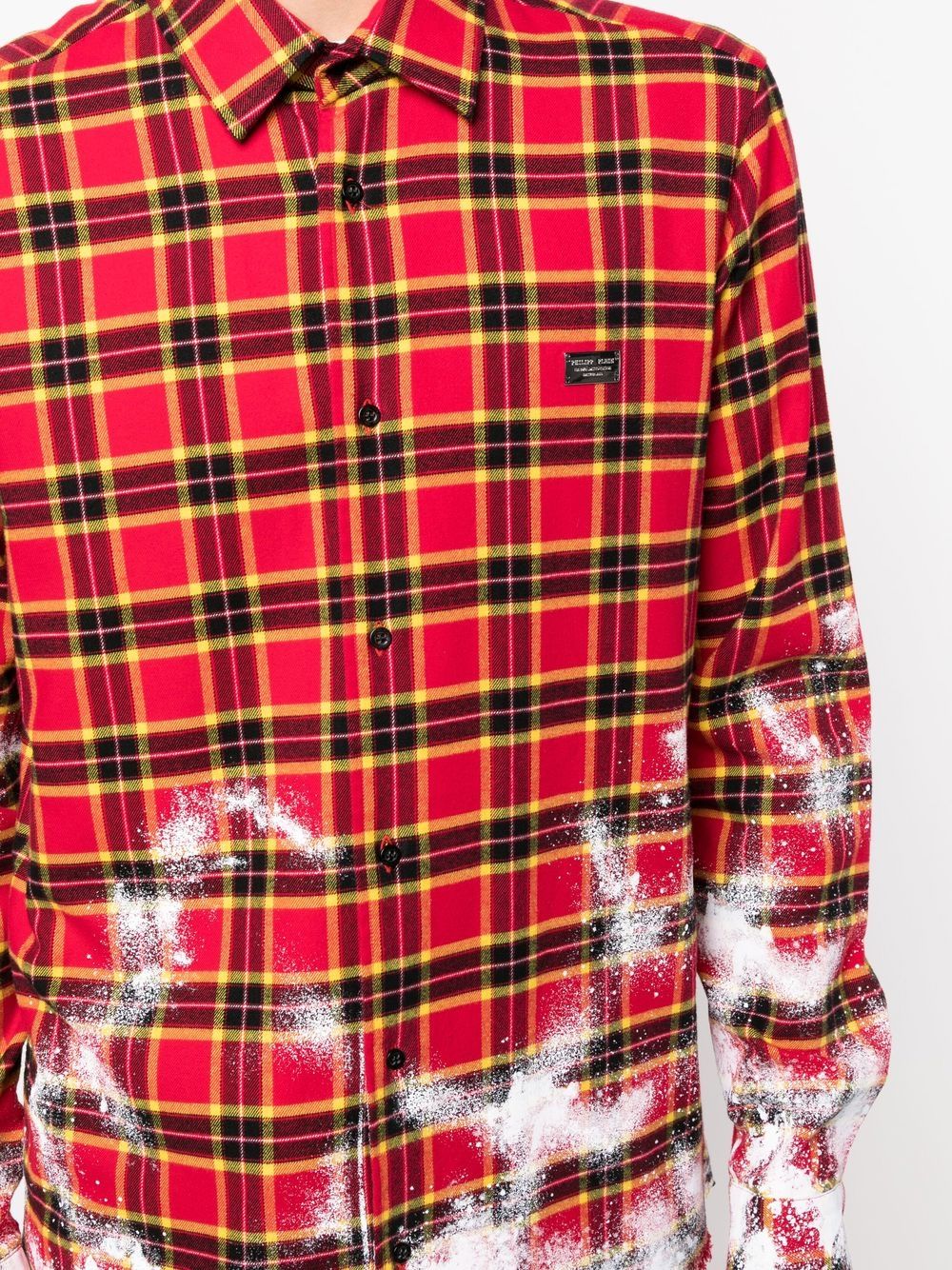 Philipp Plein flannel logo shirt Men