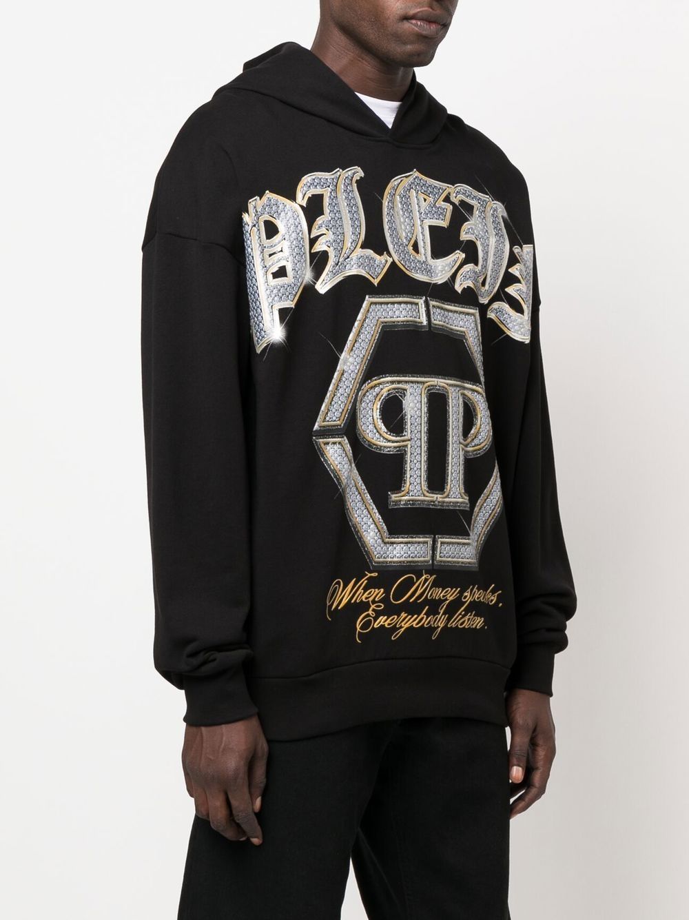 Philipp Plein logo-print cotton hoodie Men