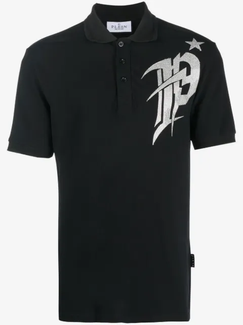 Philipp Plein logo-print polo shirt