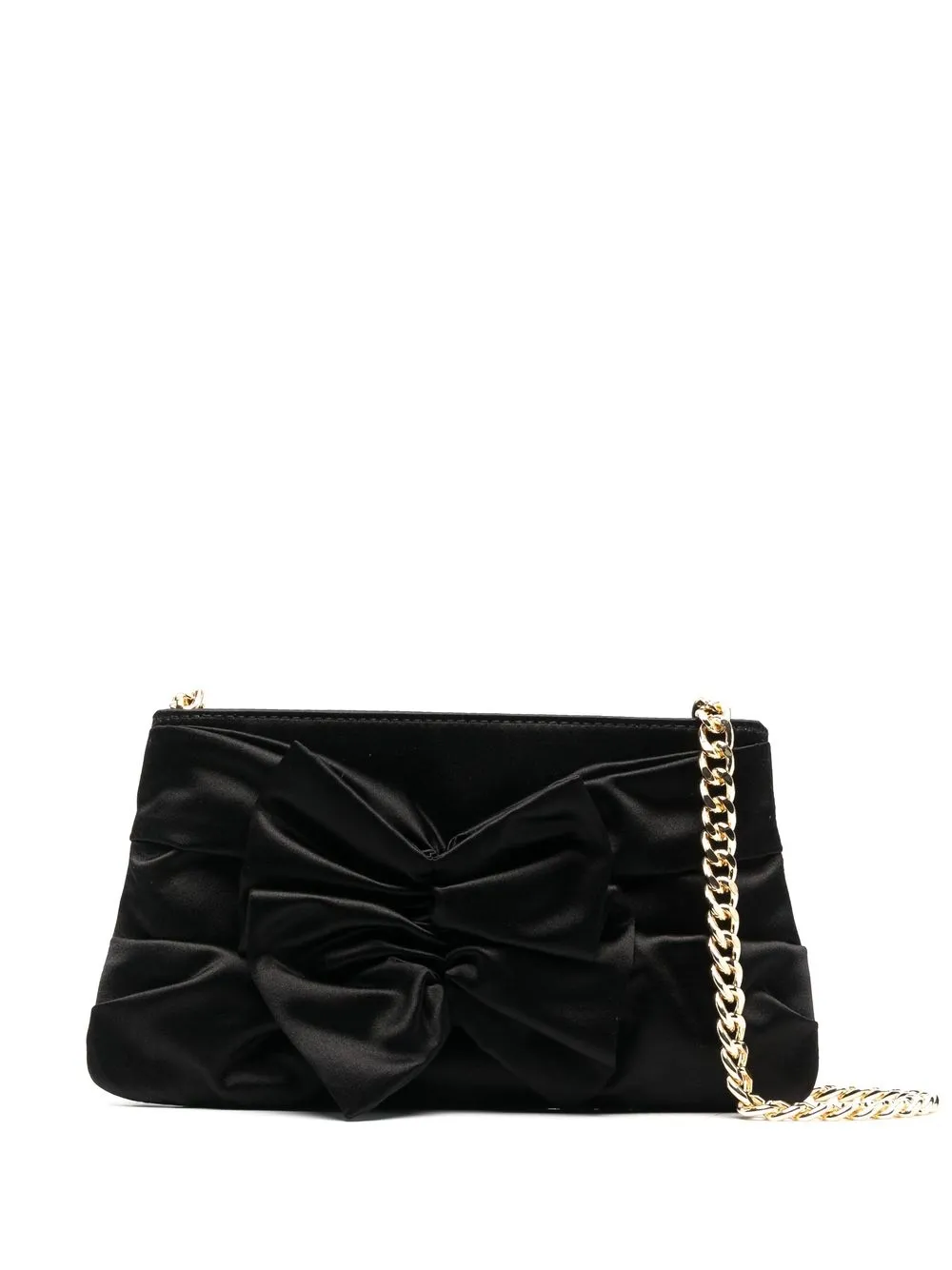 

Alberta Ferretti satin Maxi Bow clutch bag - Black