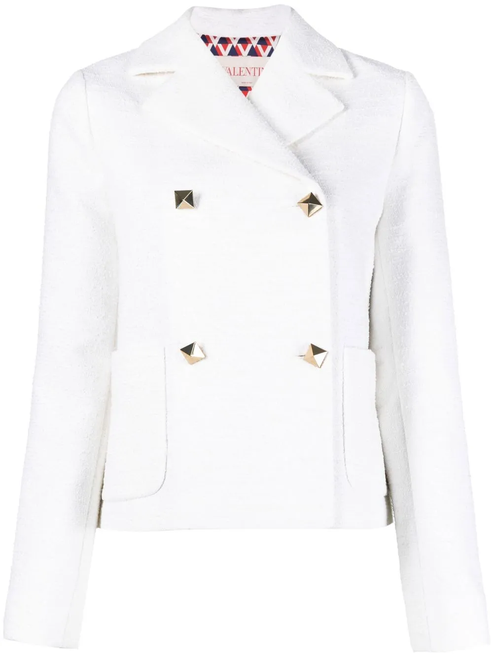 

Valentino blazer con doble botonadura - Blanco