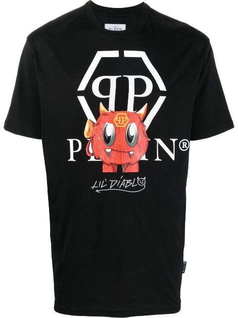 philipp plein 怪物logo圖案t恤