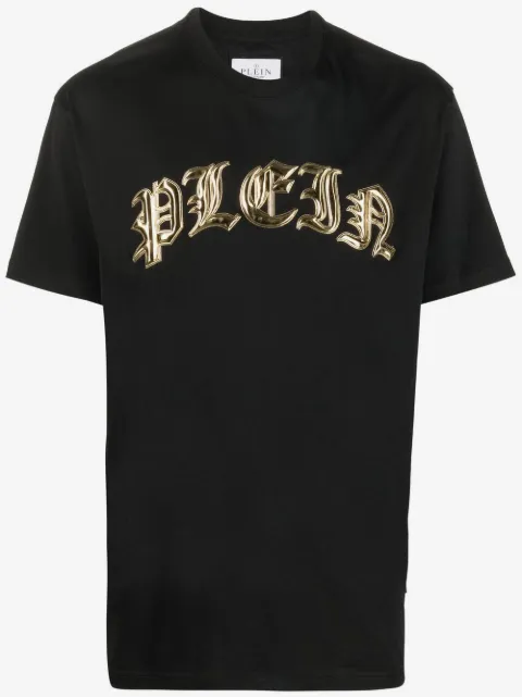 Philipp Plein T-Shirt mit Logo-Applikation