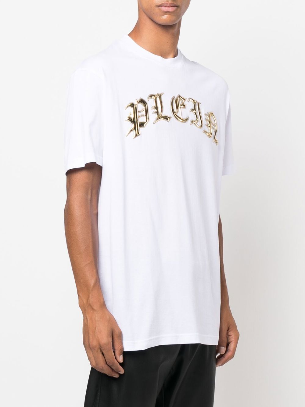 Philipp Plein logo-applique cotton T-shirt Men