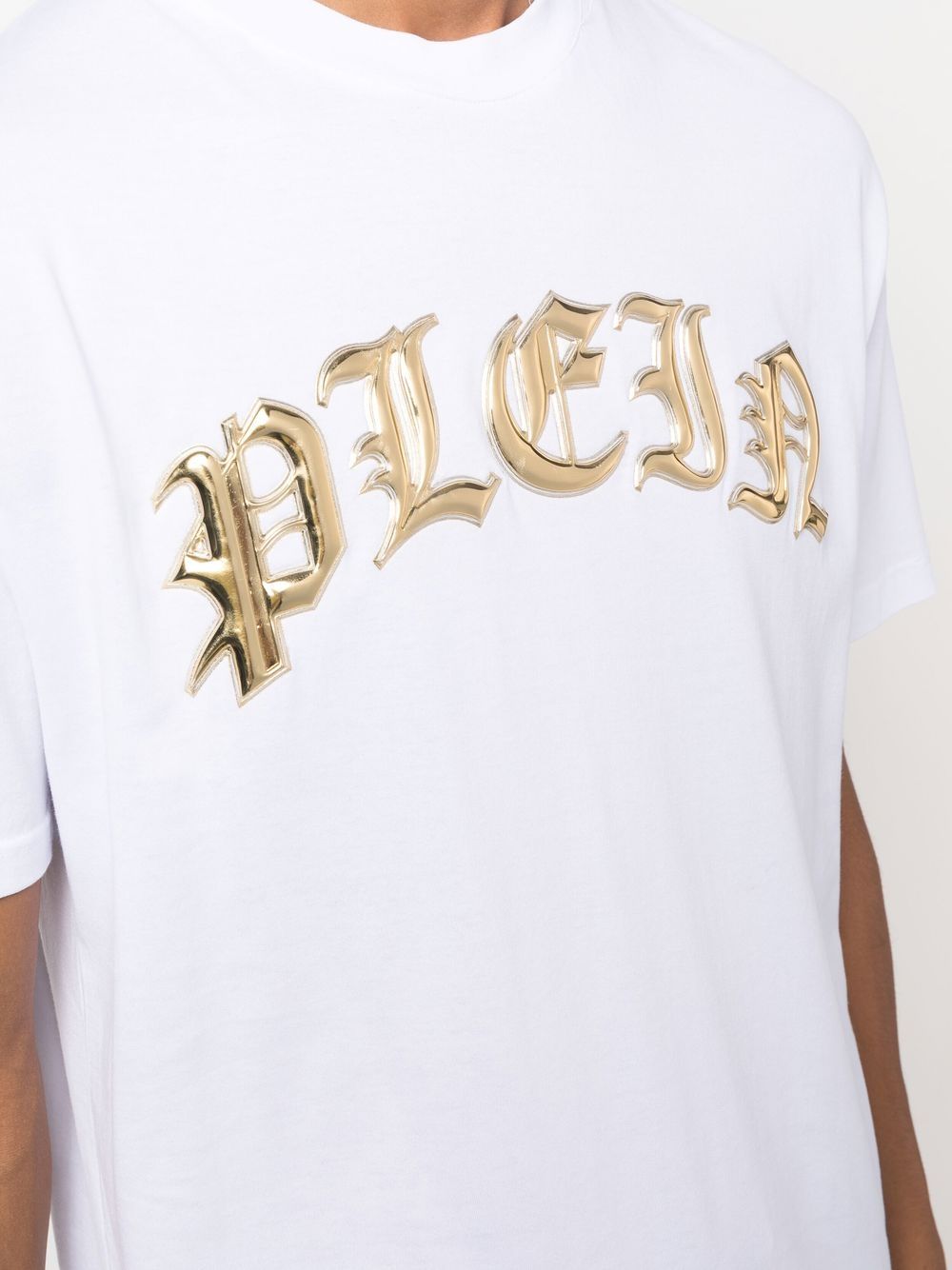 Philipp Plein logo-applique cotton T-shirt Men