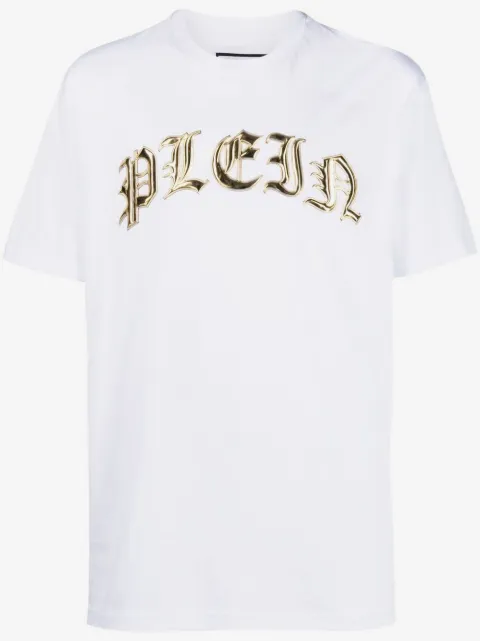 Philipp Plein logo-appliqué cotton T-shirt
