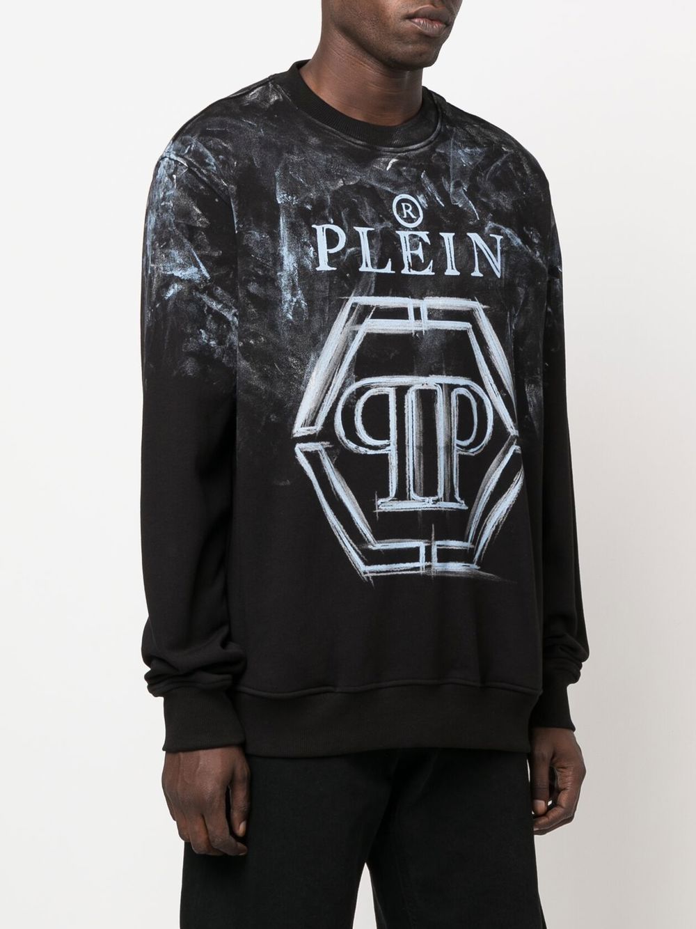 Philipp Plein logo-print long-sleeve sweatshirt Men