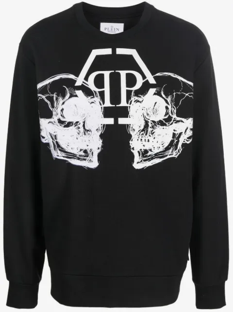 Philipp Plein sudadera con motivo Skull
