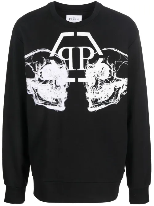 Sweat à imprimé tête de mort - Philipp Plein - Modalova
