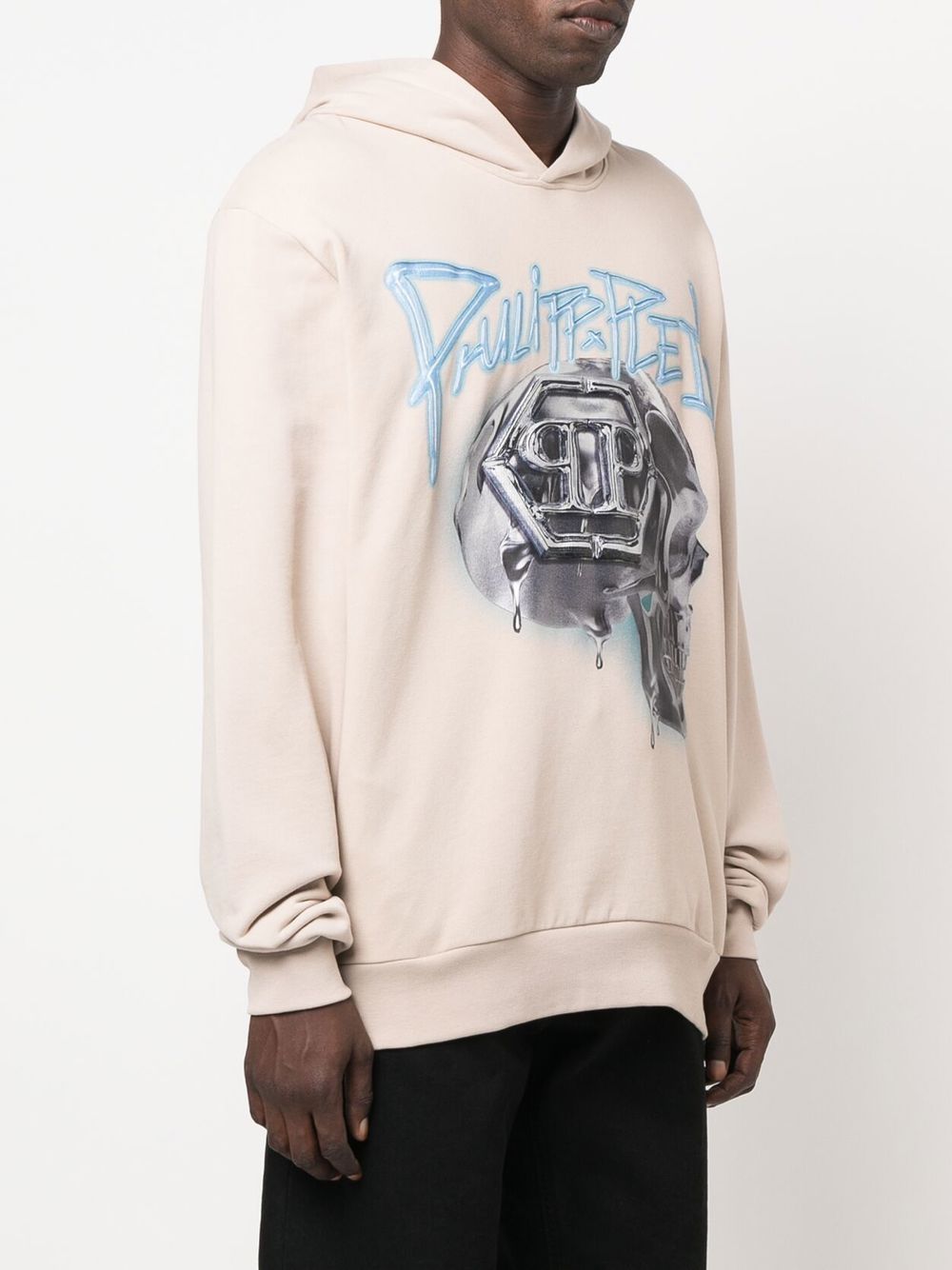 Philipp Plein skull-print long-sleeve hoodie Men