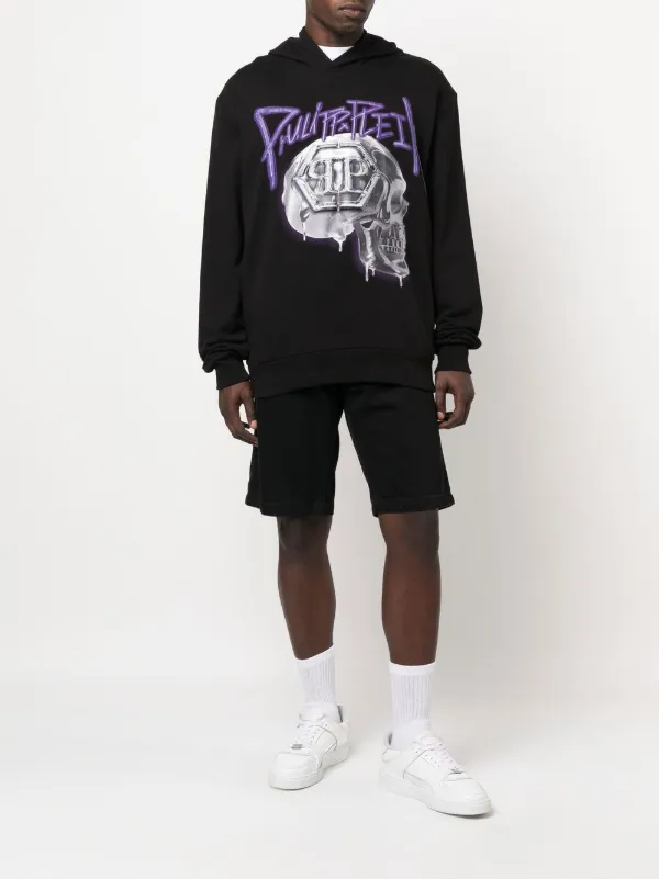 Philipp Plein スカルプリント パーカー | ブラック | FARFETCH JP
