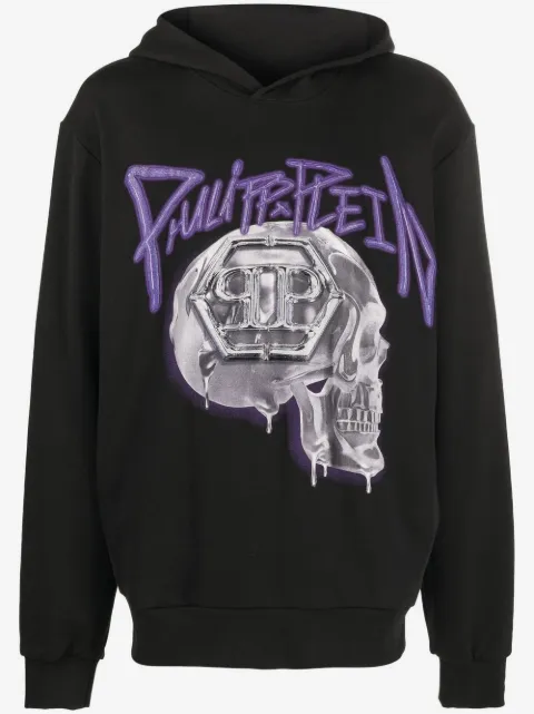 Philipp Plein hoodie con motivo Skull