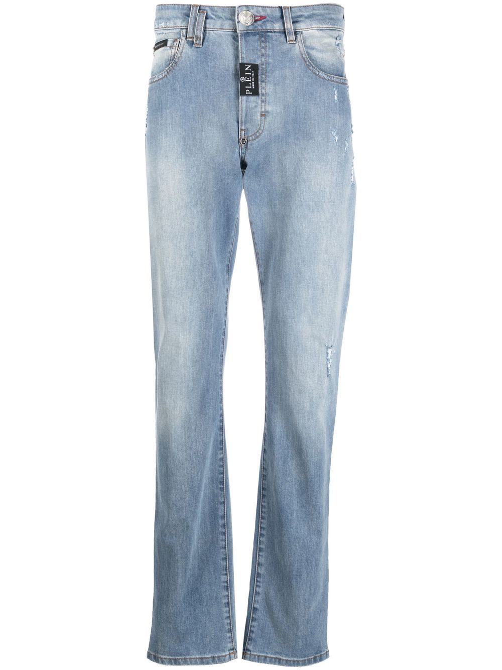 

Philipp Plein Supreme-Fit low-rise slim-fit jeans - Blue