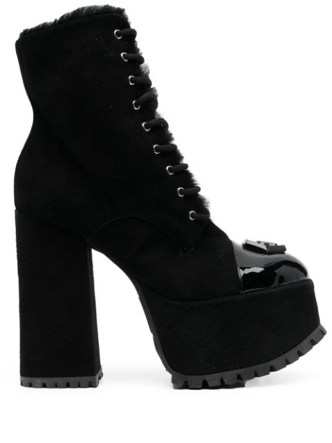 Philipp Plein Hexagon platform 130mm platform boots Women