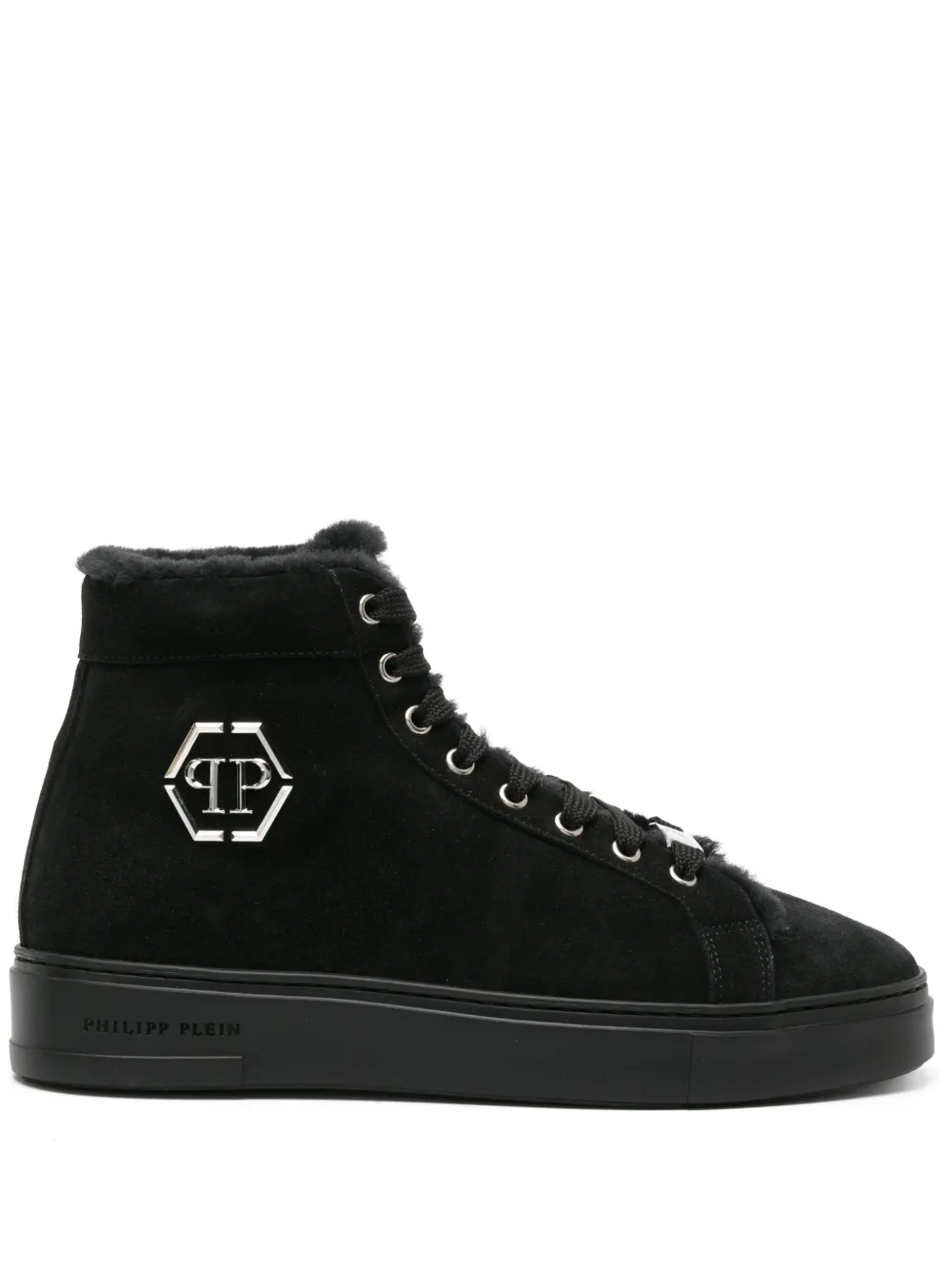 Philipp Plein Hexagon high-top sneakers | Black | Image 1
