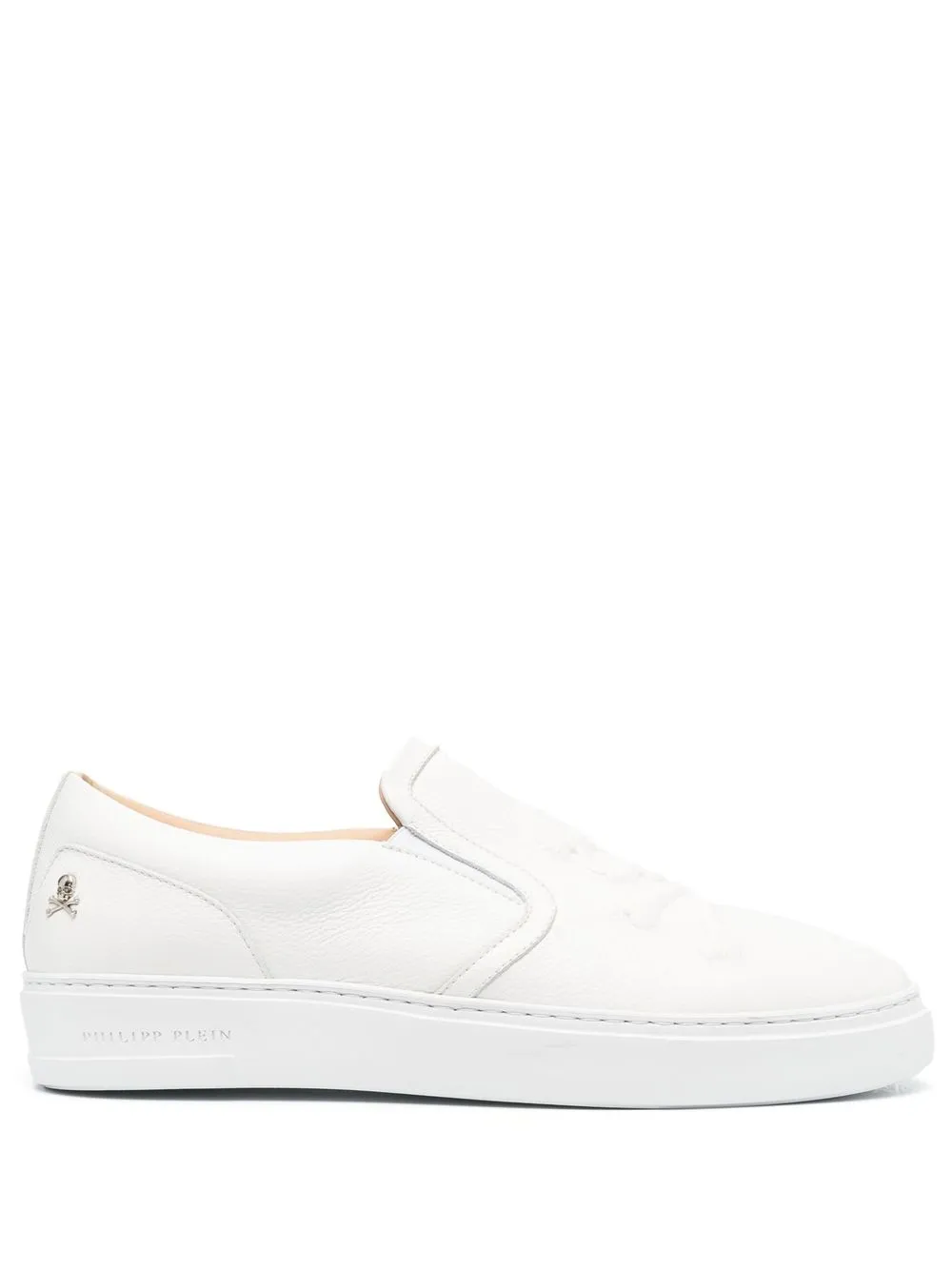 

Philipp Plein skull-detail slip-on sneakers - White