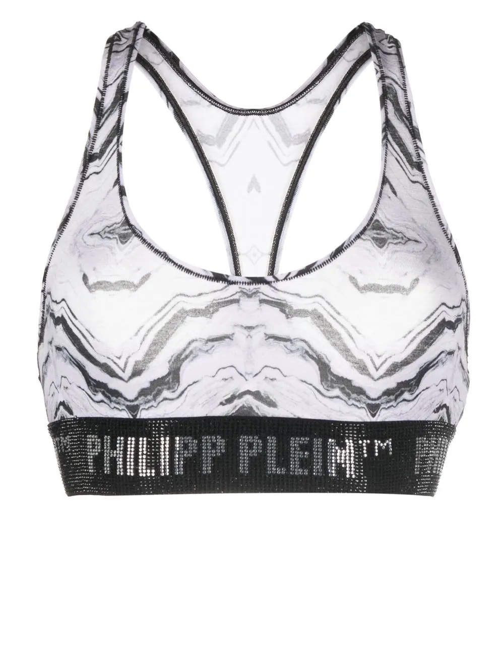 

Philipp Plein brasier con franja del logo - Negro