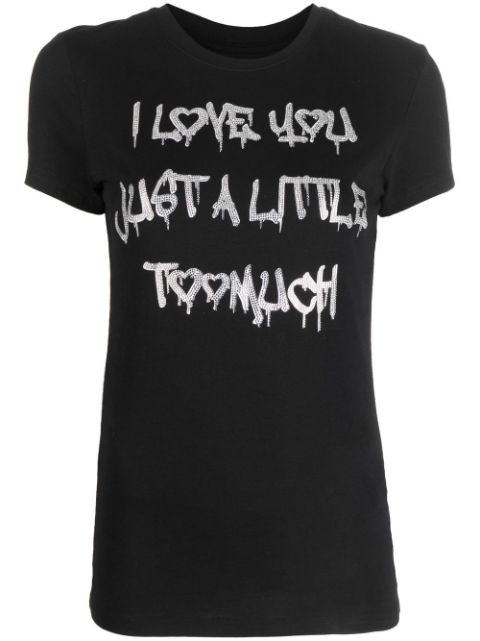 Philipp Plein slogan crew-neck T-shirt Women