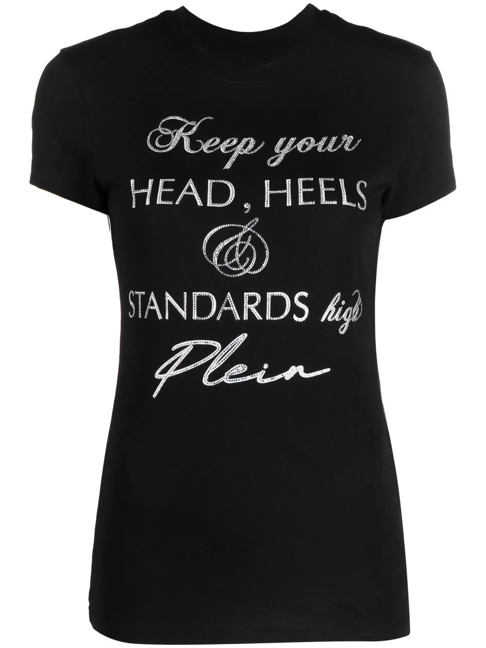 

Philipp Plein slogan crew-neck T-shirt - Black