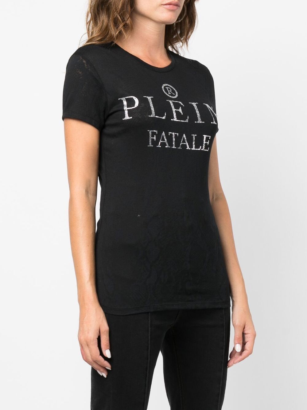 Philipp Plein logo-embellished cotton T-shirt Women