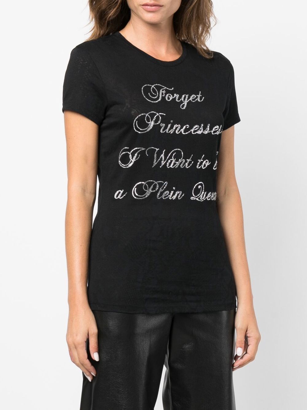 Philipp Plein crystal-embellished cotton T-shirt Women