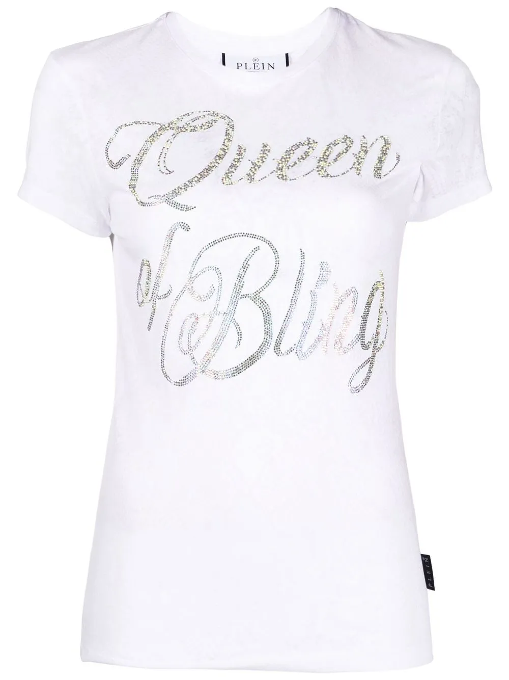 

Philipp Plein playera con eslogan y cuello redondo - Blanco
