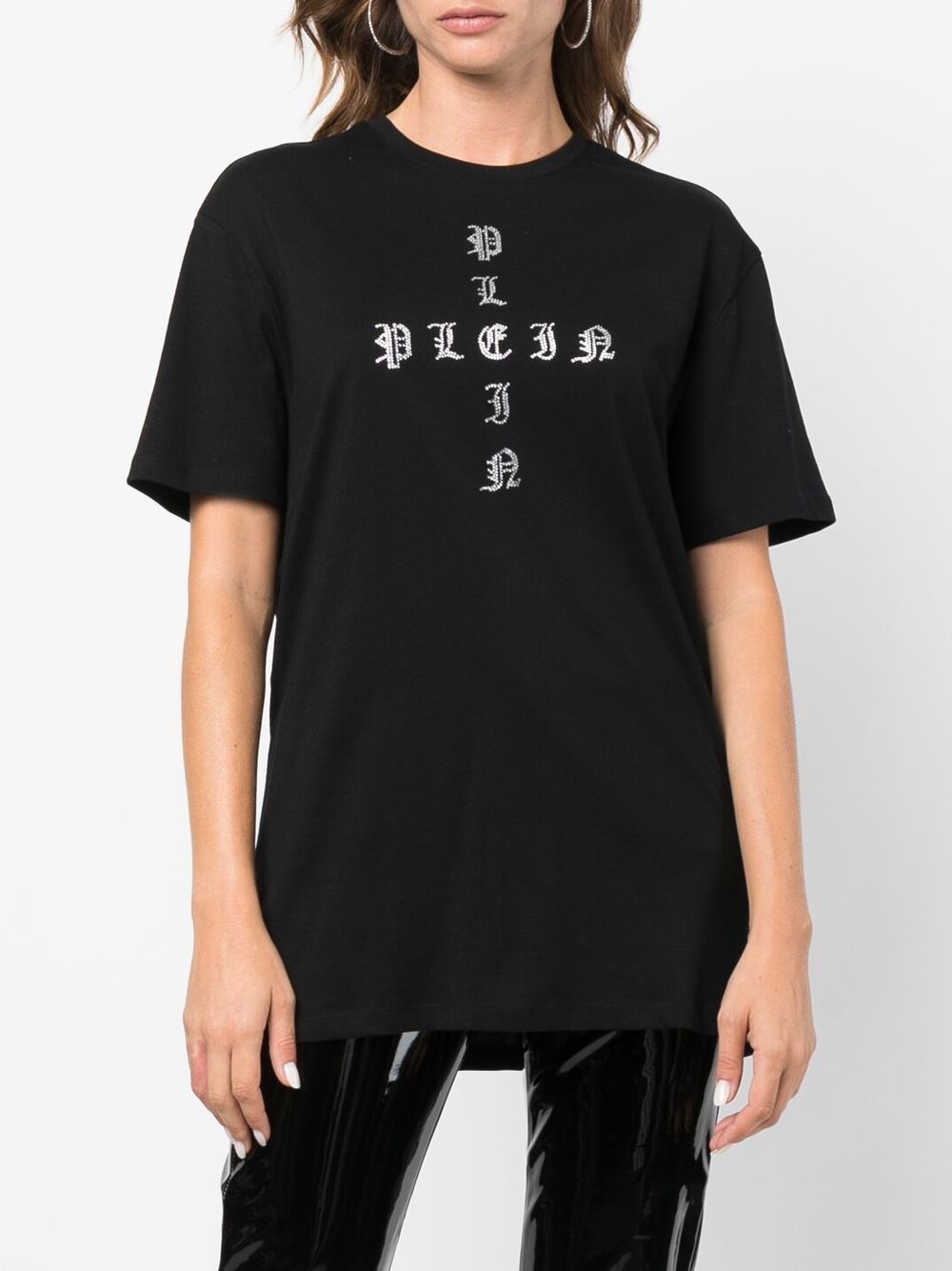 Philipp Plein Gothic Plein crystal-embellished T-shirt Women