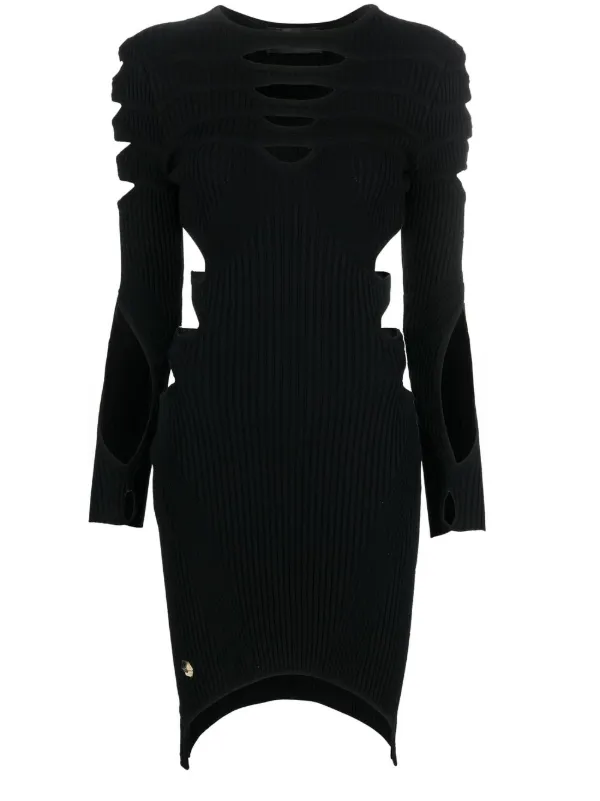 midi knitted dress long sleeve Aurelie Buttoned Maxi Dress in Viscose Knit – NÓRA main image 1