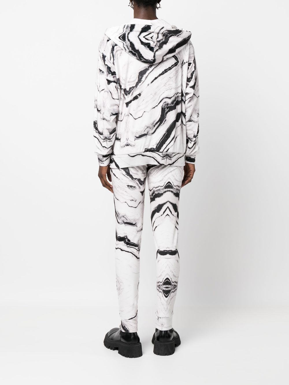 Philipp Plein marble print cotton tracksuit set Women