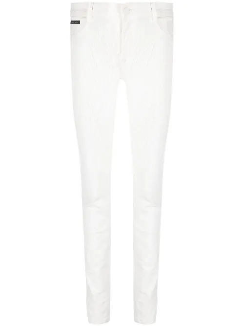 Legging en jean à effet craquelé - Philipp Plein - Modalova