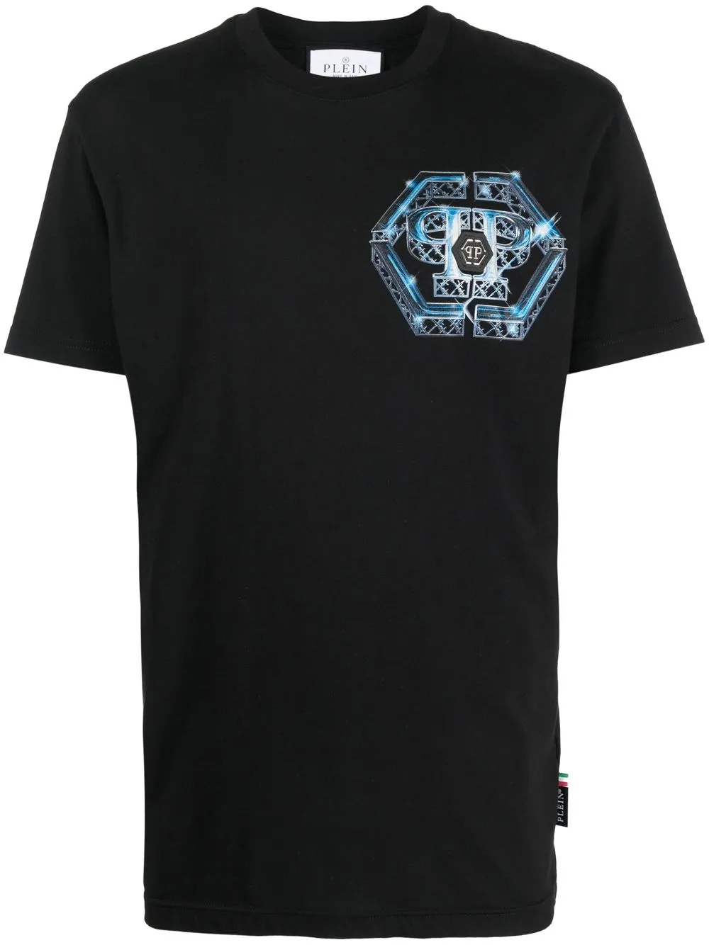 

Philipp Plein playera con logo Hexagon - Negro