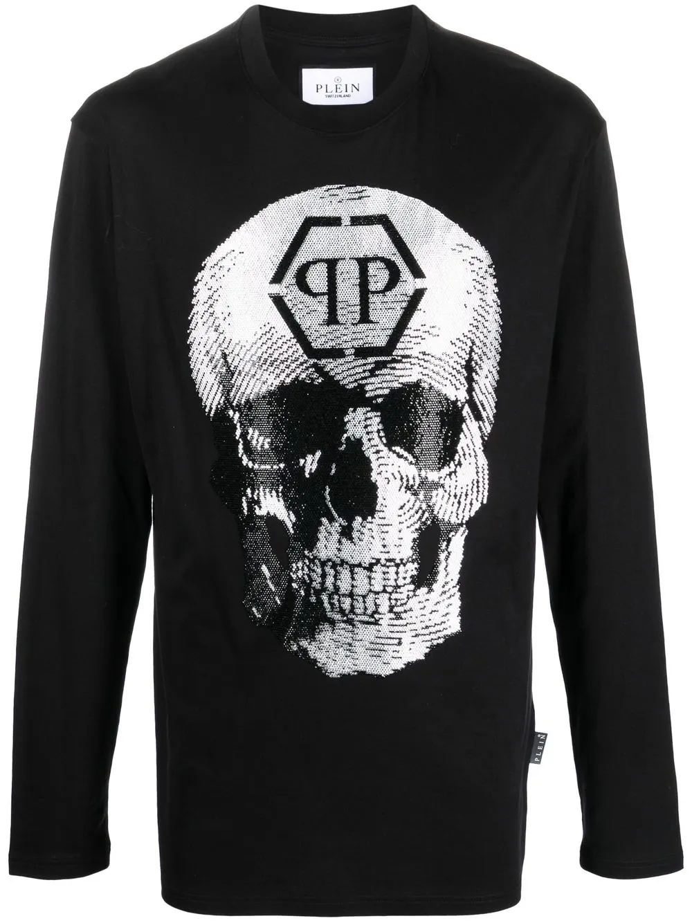 

Philipp Plein playera con calaveras estampadas - Negro