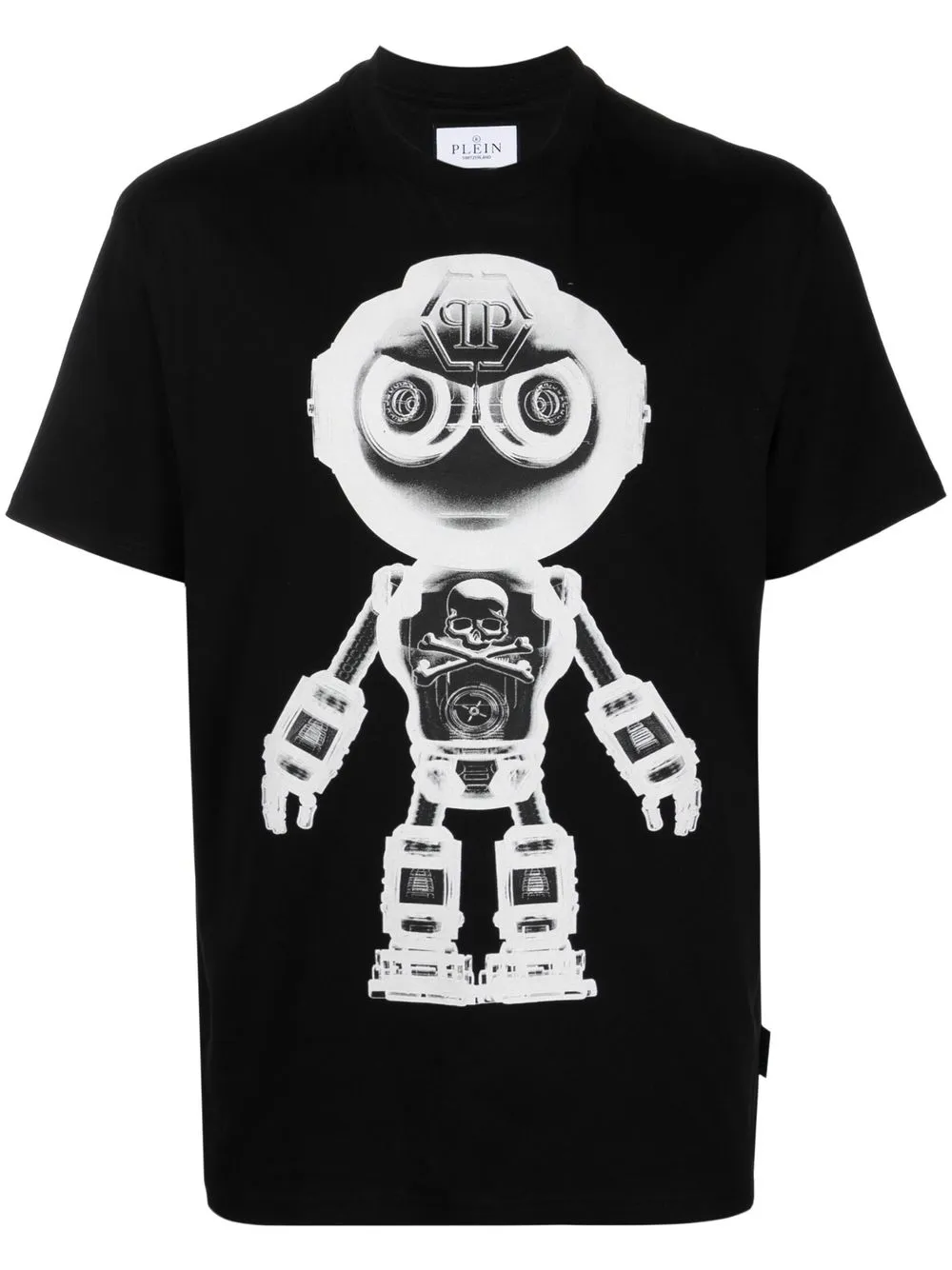 

Philipp Plein playera con motivo Robot - Negro
