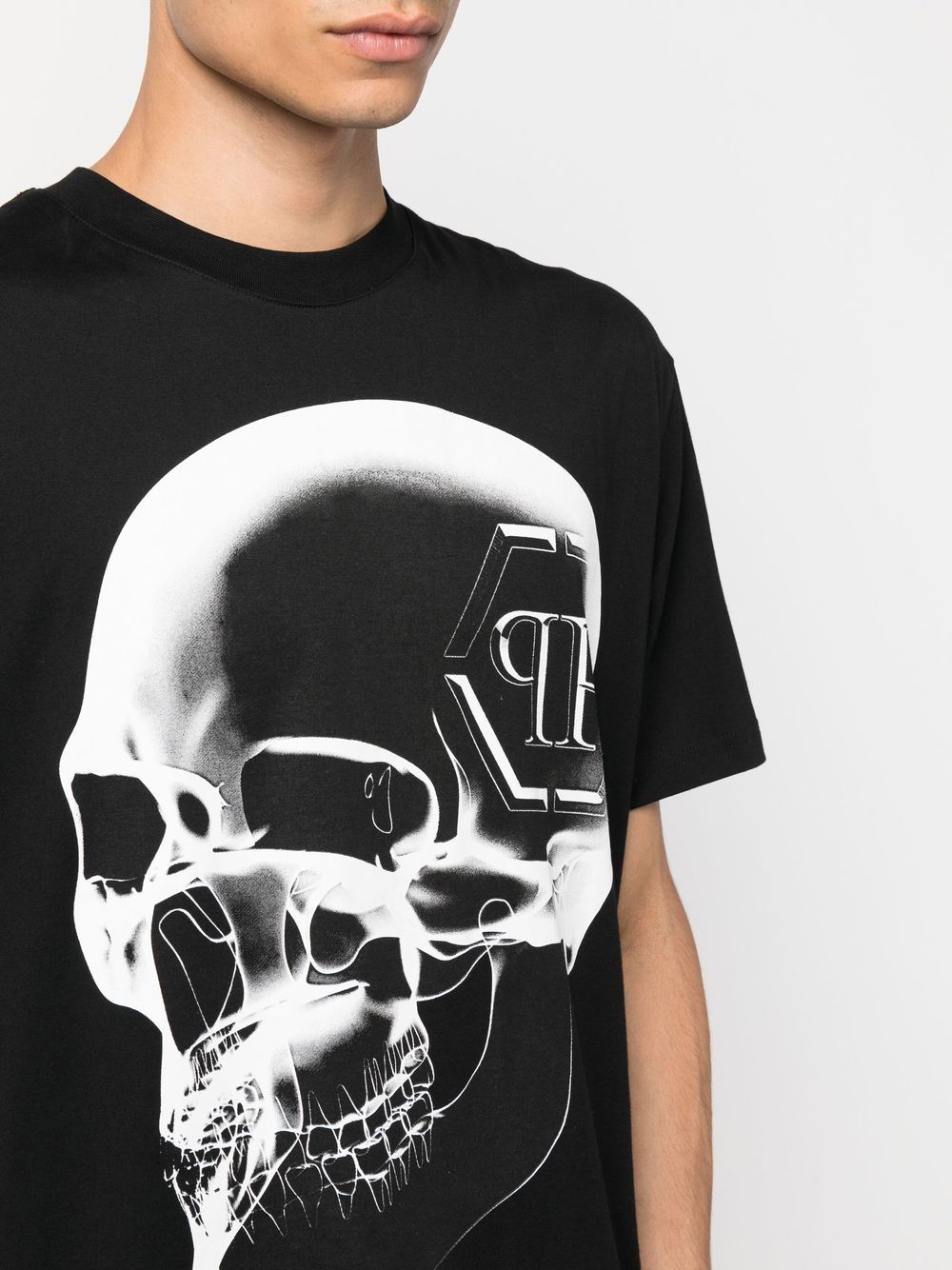 Philipp Plein Skull Logo Print T-shirt - Farfetch