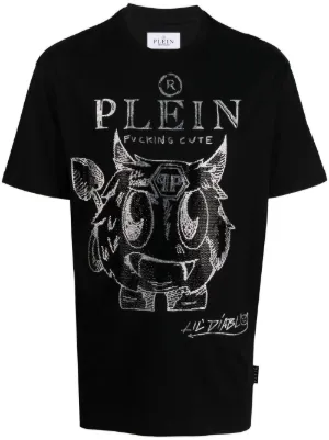 Philipp Plein Monsters rhinestone embellished T shirt Farfetch