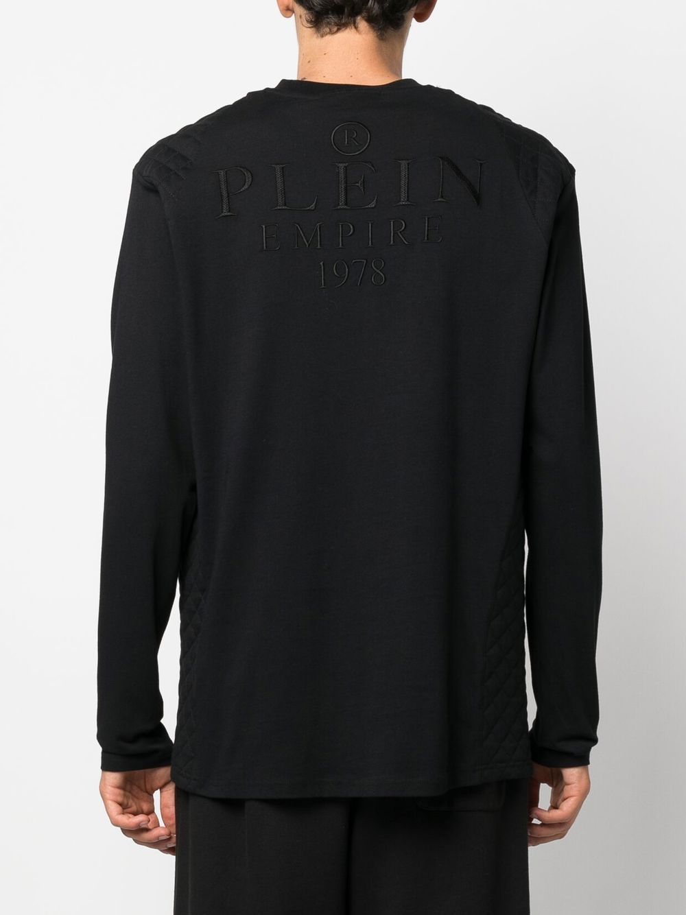 Philipp Plein logo-embroidered long-sleeved T-shirt Men