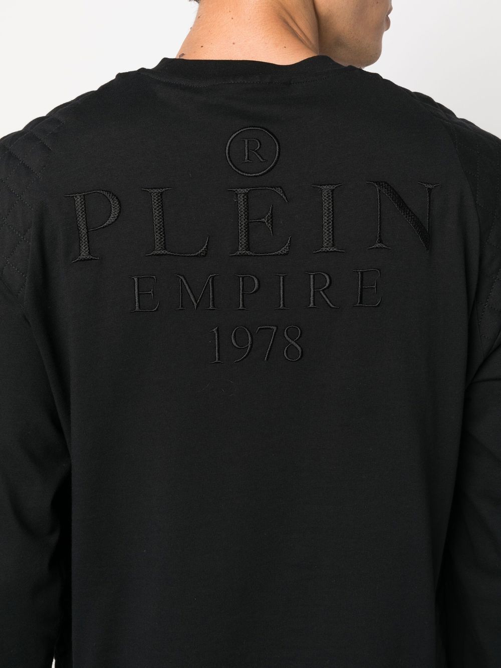 Philipp Plein logo-embroidered long-sleeved T-shirt Men