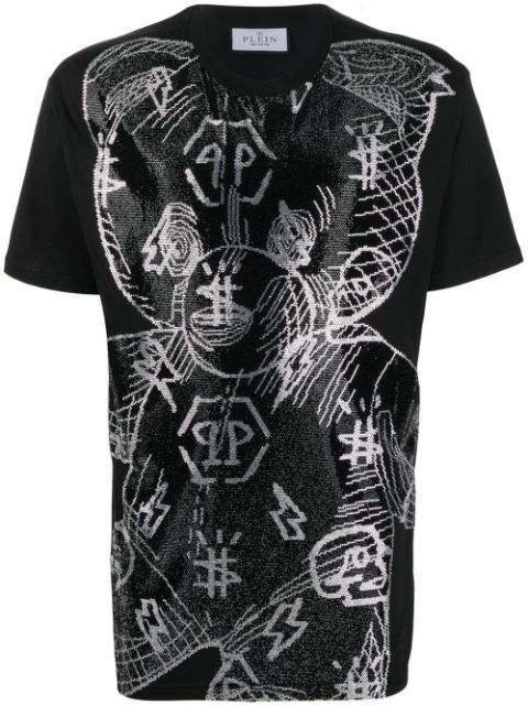 Philipp Plein Teddy Bear-print logo T-shirt Men