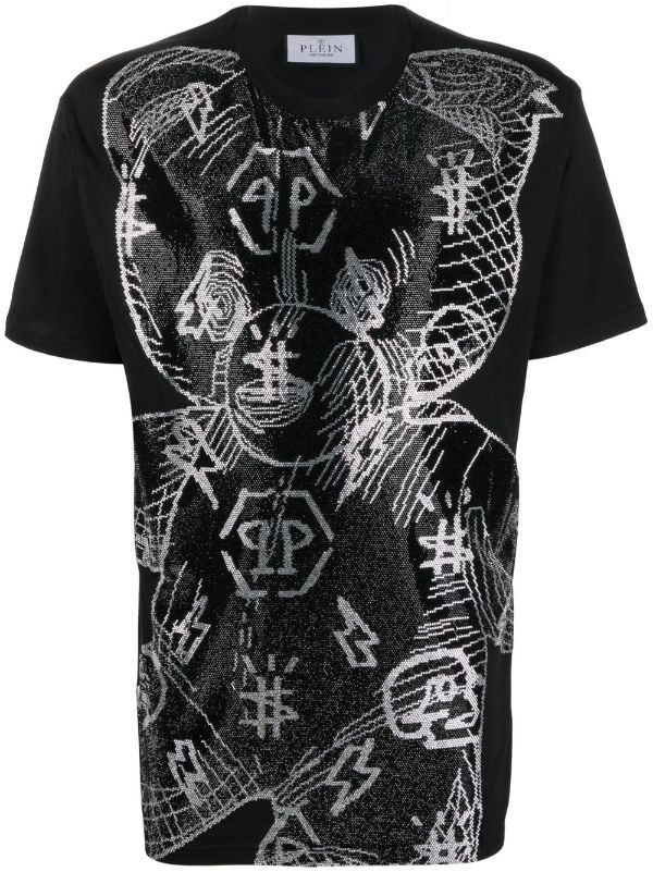 Philipp Plein Bear-motif round-neck T-shirt - Farfetch