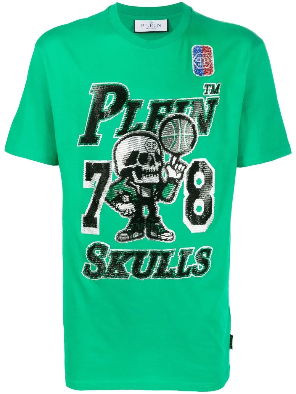 

Philipp Plein playera con detalles de cristal - Verde