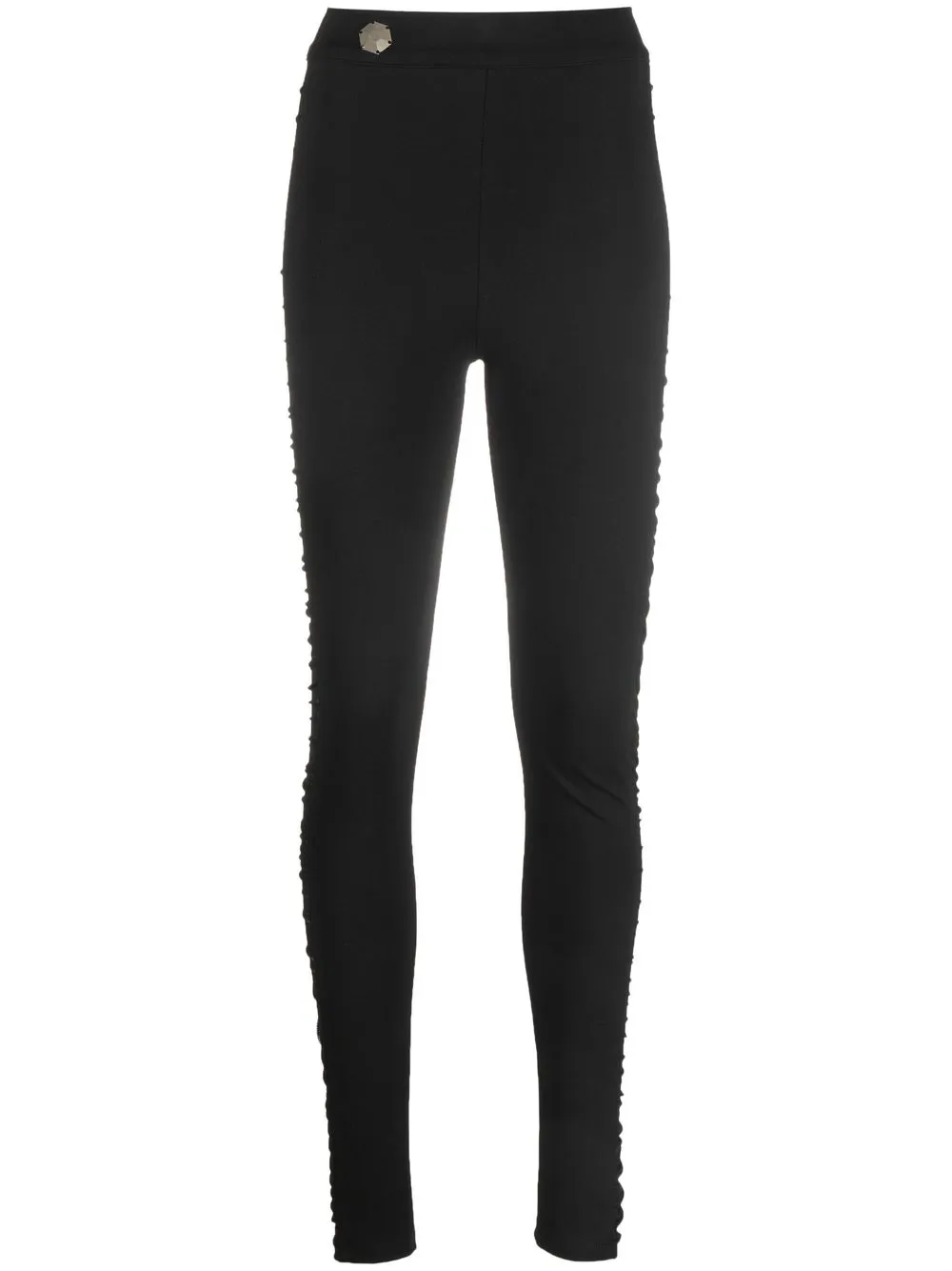 

Philipp Plein leggins con tiro alto - Negro