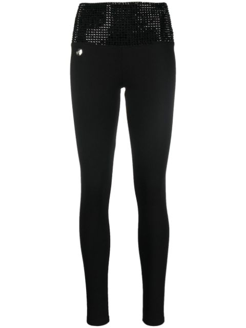 Philipp Plein crystal-embellished leggings Women